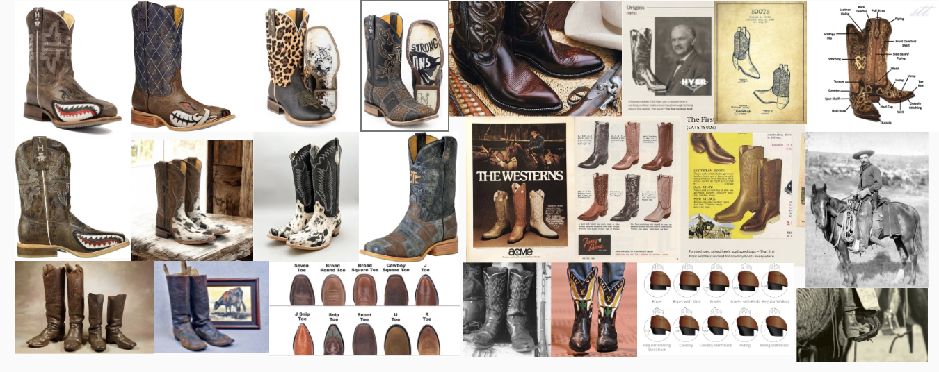 Boot process collage