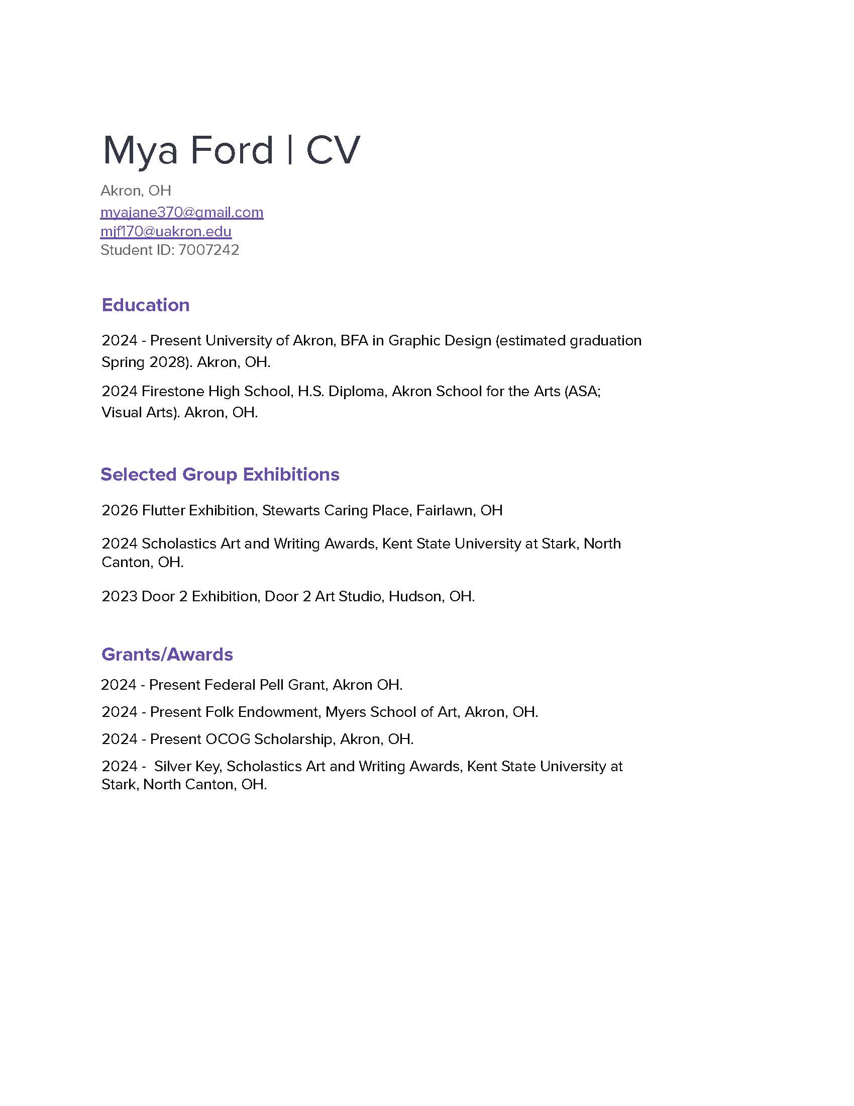CV