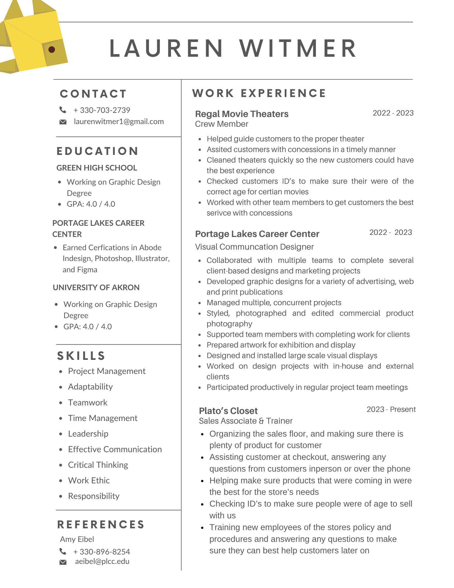 resume